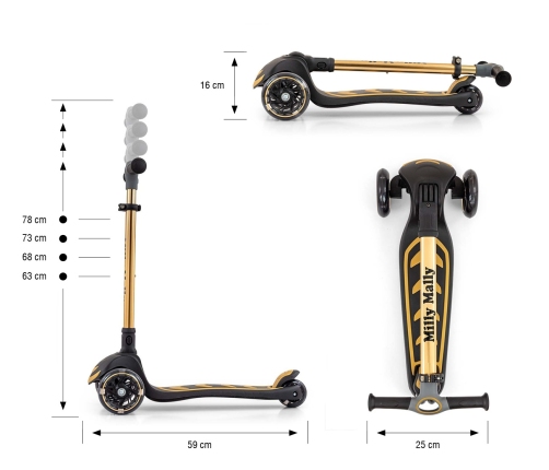 Самокат Milly Mally Boogie Golden