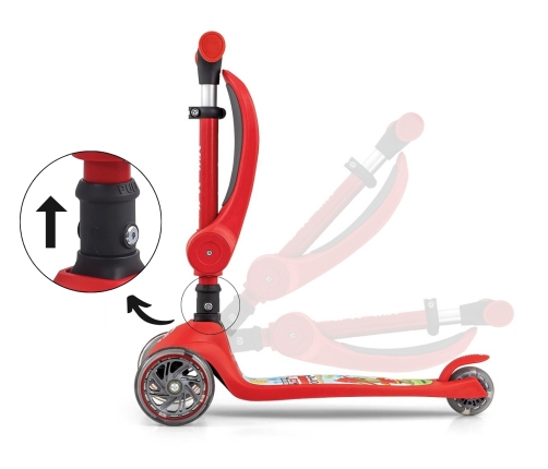 Самокат Milly Mally Fuzzy Red