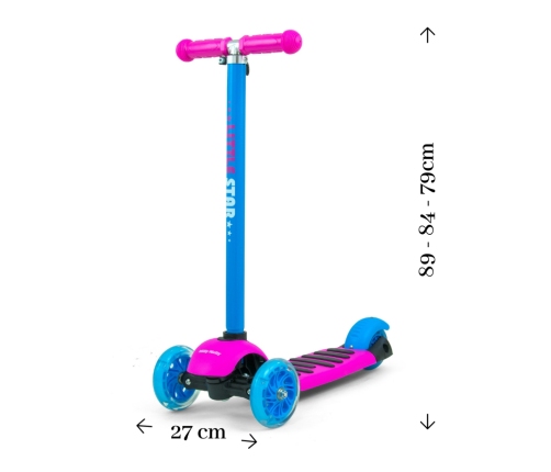 Самокат Milly Mally Little Star Pink-Blue