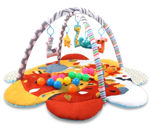 TinyMini JL639-2B Mata edukacyjna 2w1 Kwiat Safari