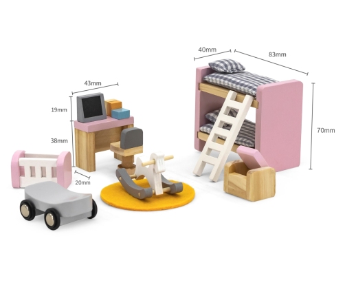 Viga 44036 PolarB Zestaw mebelków - pokój malucha