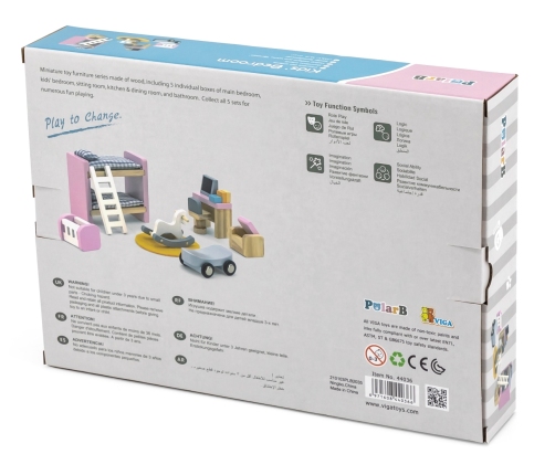 Viga 44036 PolarB Zestaw mebelków - pokój malucha