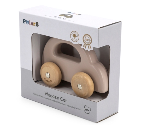 Viga 44225 PolarB Drewniane autko dla malucha