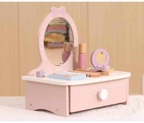 Viga 44271N PolarB Drewniana toaletka z akcesoriami do zabawy