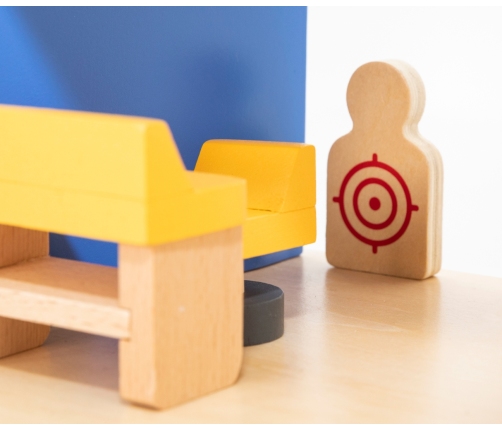 Viga 44803 Drewniany komisariat policji z akcesoriami