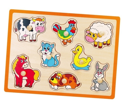 Viga 50017 Flat Puzzle-Farm Animals