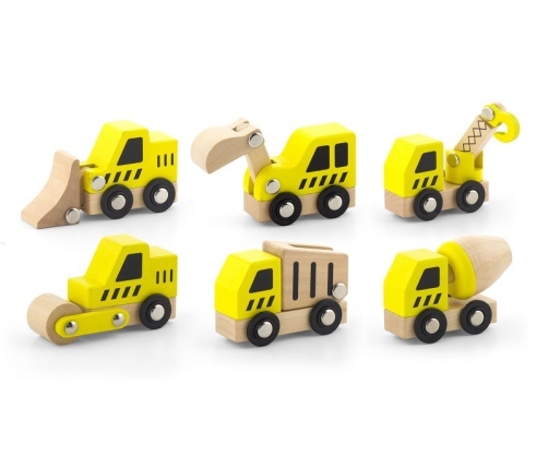 Viga 50541 Construction Vehicles 6Pcs Set