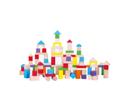 Viga 59697 Drewniane klocki -100 elementów