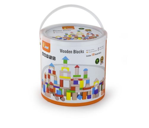 Viga 59697 Drewniane klocki -100 elementów