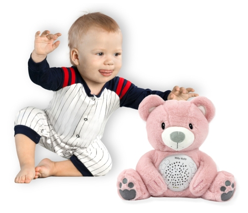 Zabawka pluszowa z Projektorem Milly Bear Pink