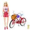 Barbie lelle ar velosipēdu HWJ00 Barbie lelle ar velosipēdu HWJ00