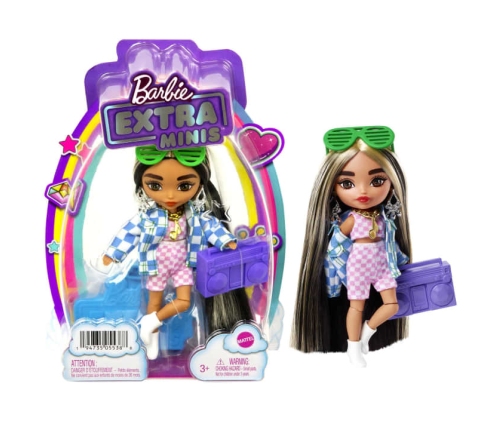 Barbie Extra Mini Doll - Checked Jacket HGP64
