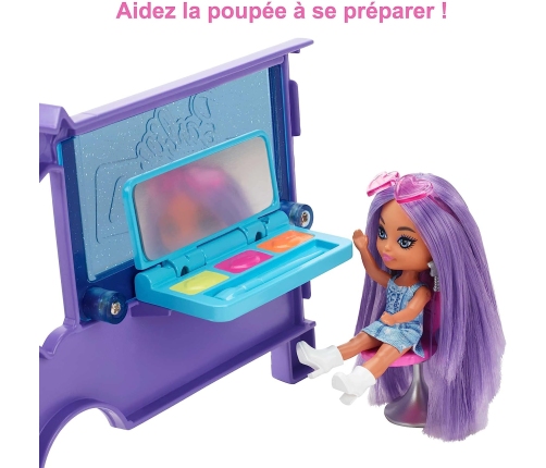 Barbie Extra Mini Doll + Tour Bus HKF84