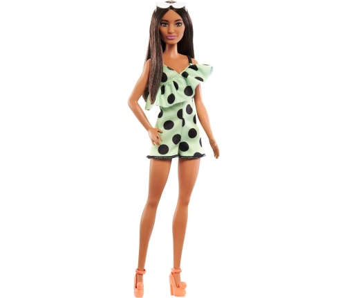 Barbie Fashionistas Doll - Lime Green Polka Dots (New pack.) HPF76