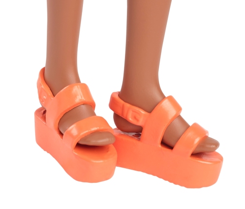 Barbie Fashionistas - Pink & Orange Check Dress lelle HYT91