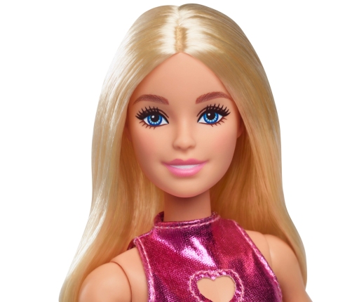 Barbie Fashionistas Doll - Pink Dress Heart Cutout HYT88