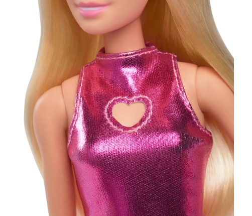 Barbie Fashionistas Doll - Pink Dress Heart Cutout HYT88