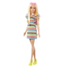 Barbie Fashionistas Doll - Tiered Dress and Braces (New pack.) HPF73