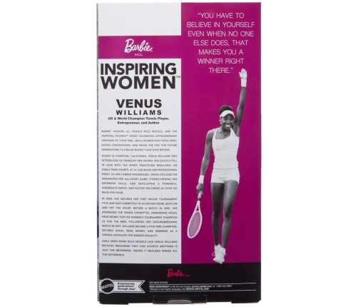 Barbie Inspiring Woman - Venus Williams lelle HRM49