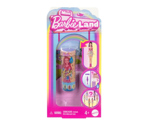 Barbie Mini BarbieLand Color Reveal Dolls Asst - Rainbow Groovy Series JCR08
