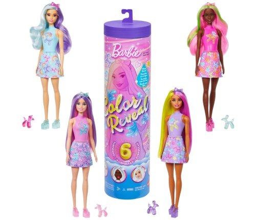 Color Reveal Barbie Balloon Animals lelle JFV58