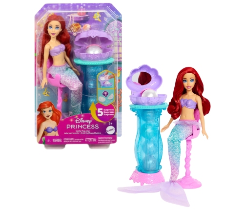 Disney Princess Fashion Doll Ariel Mermaid Surprise nāriņa lelle JBF86