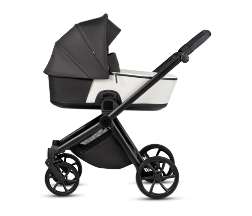 Tutis MIO3+ LEATHER 2/1 Silver Grey Bērnu rati 2in1