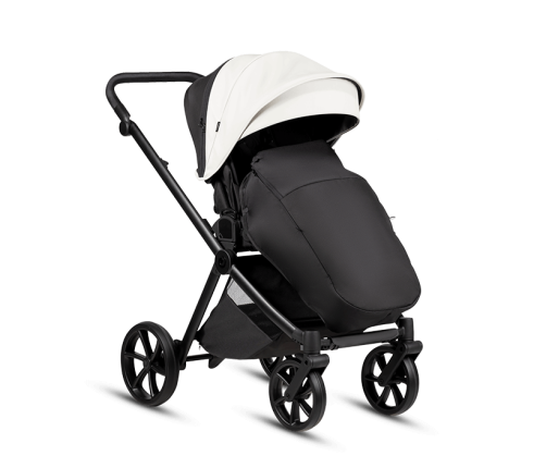 Tutis MIO3+ LEATHER 2/1 Silver Grey Bērnu rati 2in1