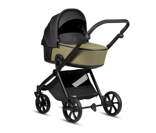 Tutis MIO3+ LEATHER 2/1 Olive Bērnu rati 2in1