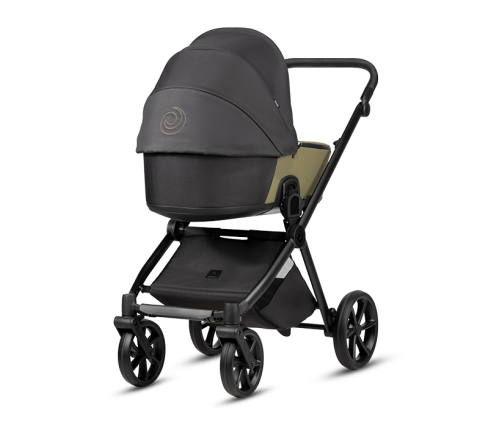 Tutis MIO3+ LEATHER 2/1 Olive Bērnu rati 2in1