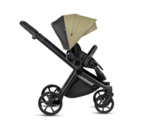 Tutis MIO3+ LEATHER 2/1 Olive Bērnu rati 2in1