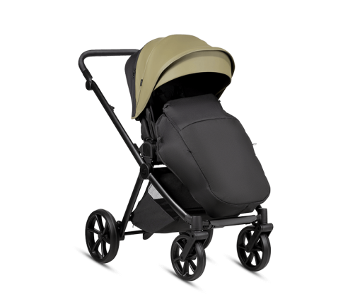 Tutis MIO3+ LEATHER 2/1 Olive Bērnu rati 2in1