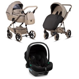 Tutis VIVA6+ ESSENTIAL Warm grey 068 Bērnu rati 3in1