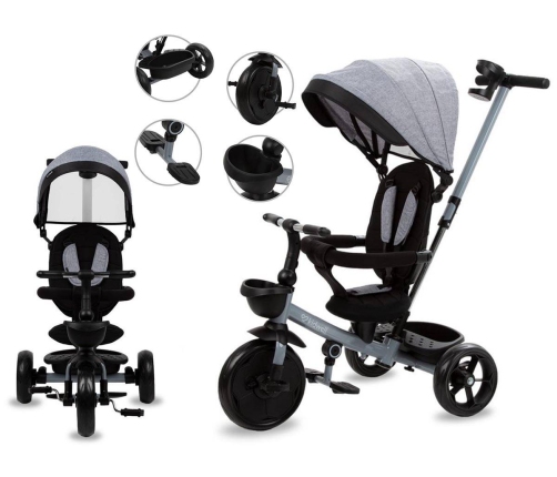 Kidwell Three Wheel Bike Axel Titanium Grey ROTRAXE02A0