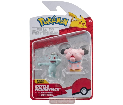Pokemon Machop i Snubbull Figurka Kolekcjonerska Battle Figure Pack 2634