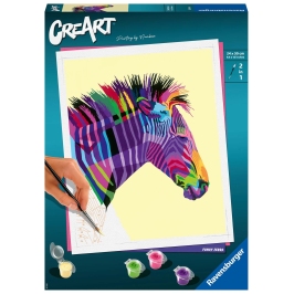 CreArt PBN: Funky Zebra 28994