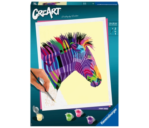 CreArt PBN: Funky Zebra 28994