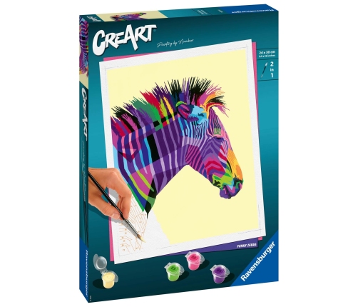 CreArt PBN: Funky Zebra 28994