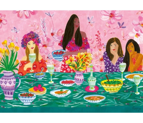 Ravensburger puzzle Ladies  Brunch 1000pc 17131