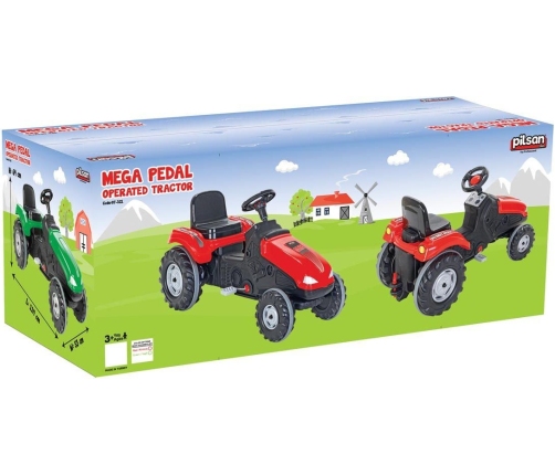 Pilsan Traktor na Pedały Jeździk Czerwony 07321