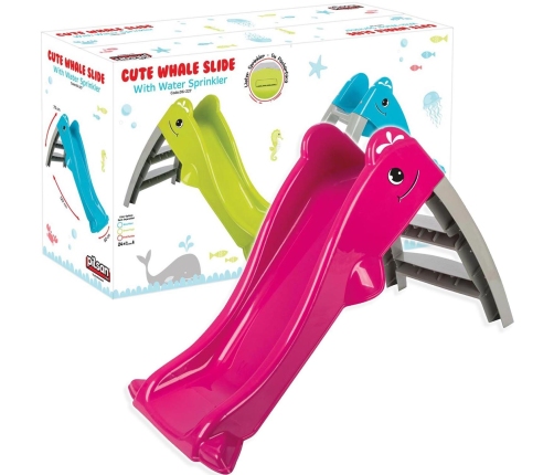 Pilsan Zjeżdżalnia Wodna Delfinek Ślizg 100 cm Różowa 06227