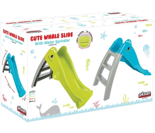 Pilsan Zjeżdżalnia Wodna Delfinek Ślizg 100 cm Różowa 06227