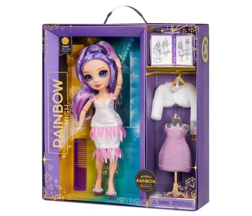 587385EUC Rainbow High Fantastic Fashion - Violet