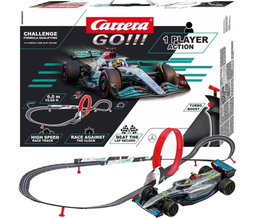 Carrera GO!!! Formula Qualifying Challenger Mercedes Hamilton 6m 68003