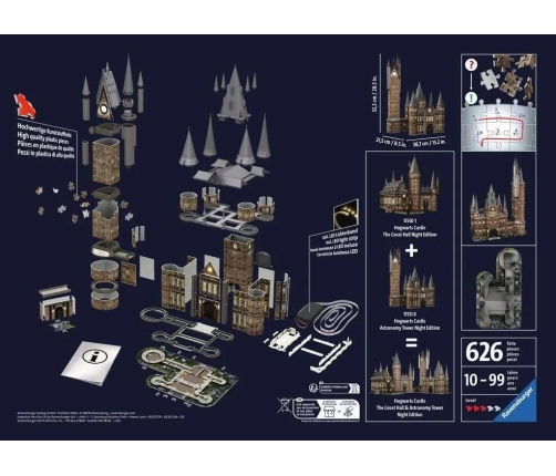 Ravensburger 3D Puzzle Hog.Cast.Astr.Tower-Nig.Ed.540p 11551
