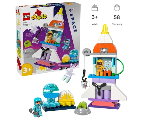 LEGO Duplo 3in1 Space Shuttle Adventure 10422