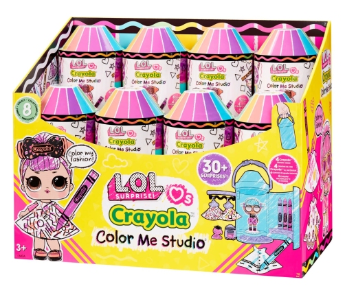 505273-EUC L.O.L. Surprise Loves CRAYOLA Color Me Studio Asst in PDQ