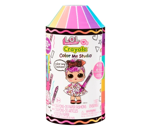 505273-EUC L.O.L. Surprise Loves CRAYOLA Color Me Studio Asst in PDQ