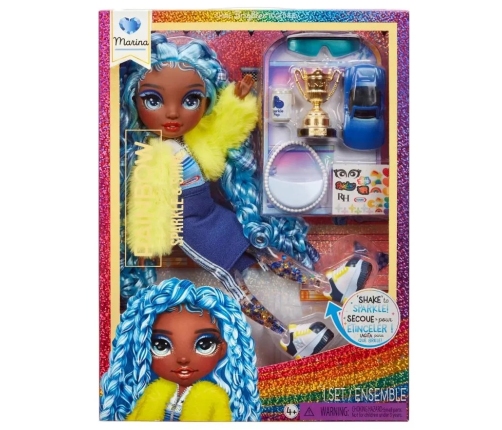 427797-INT Rainbow High Sparkle & Shine Fashion Dolls- MARINA (Blue)