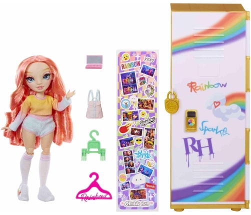 121015-EUC Rainbow High Locker and Doll Playset